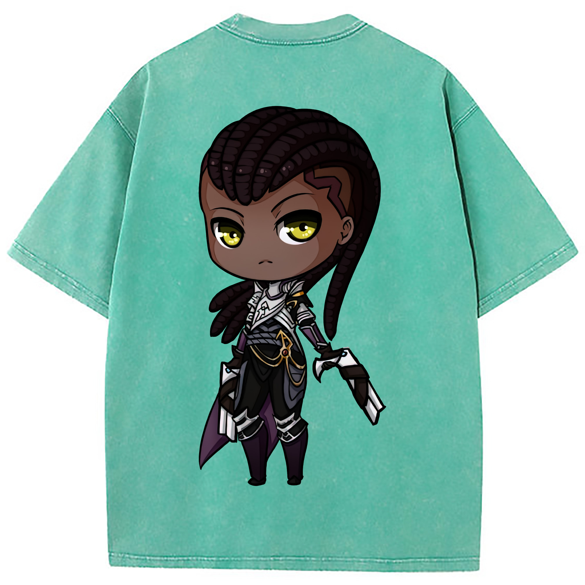 （画像用） リーグ・オブ・レジェンド League of Legends LOL 綿100% ヴィンテージ風 半袖Tシャツ（背面プリント）
